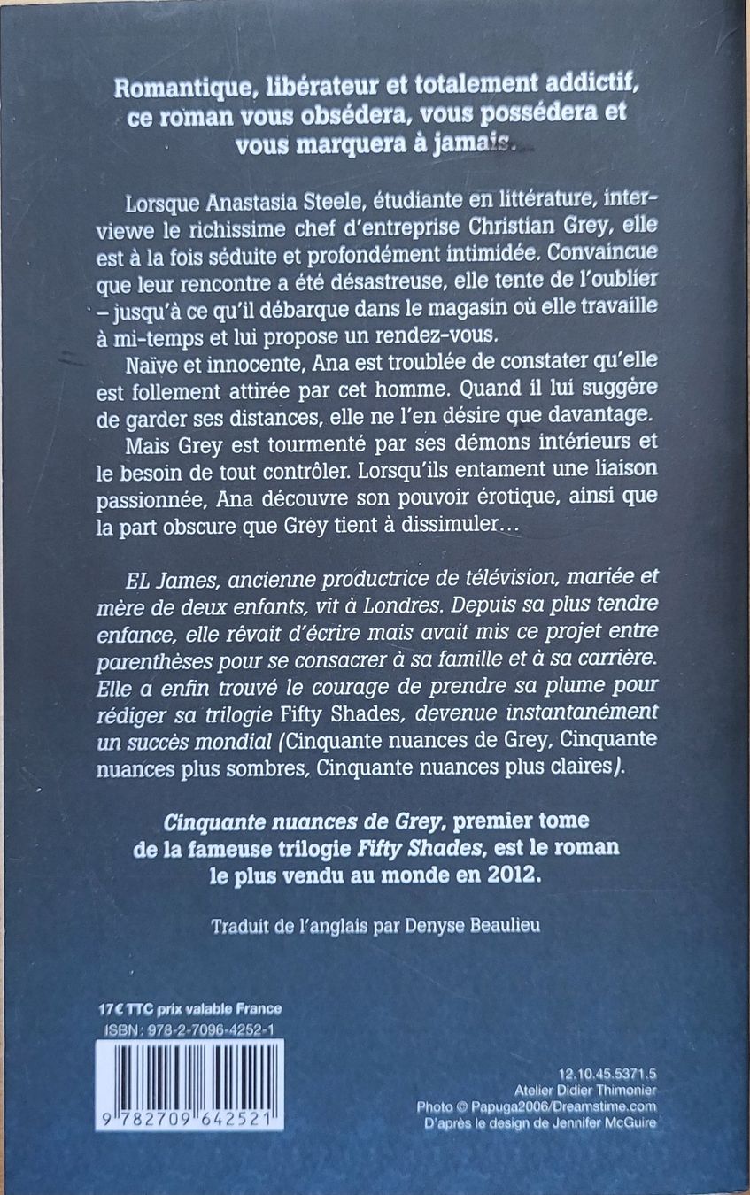 Libri: Cinquante nuances de Grey – Usato da Blonay venduto da Samvil 1