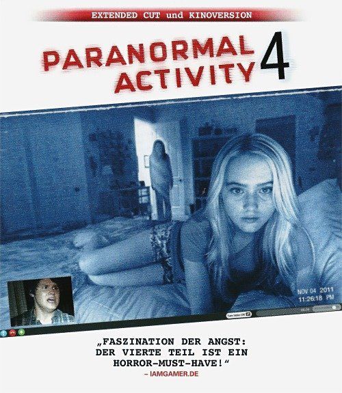Tous les DVDs: Paranormal Activity 4 (Blu-ray) Extended Cut & Kinoversion – Neuf (Voir description) à Volketswil par Fraese1