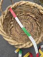 Korb aus Rattan/Holz rund  