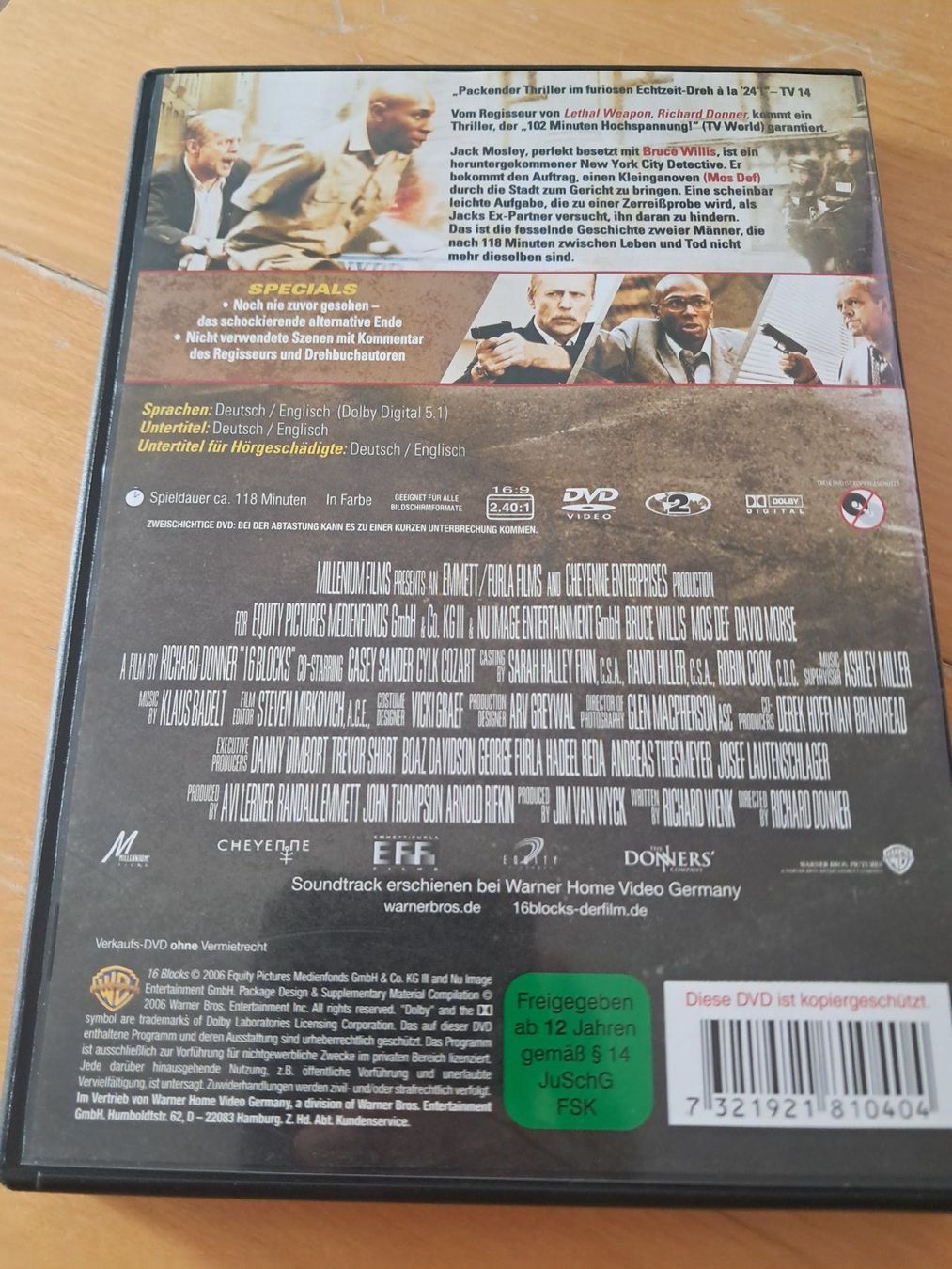 Tous les DVDs: 16 Blocks DVD – D'occasion à Zürich par Oi_love_Oilas81 1