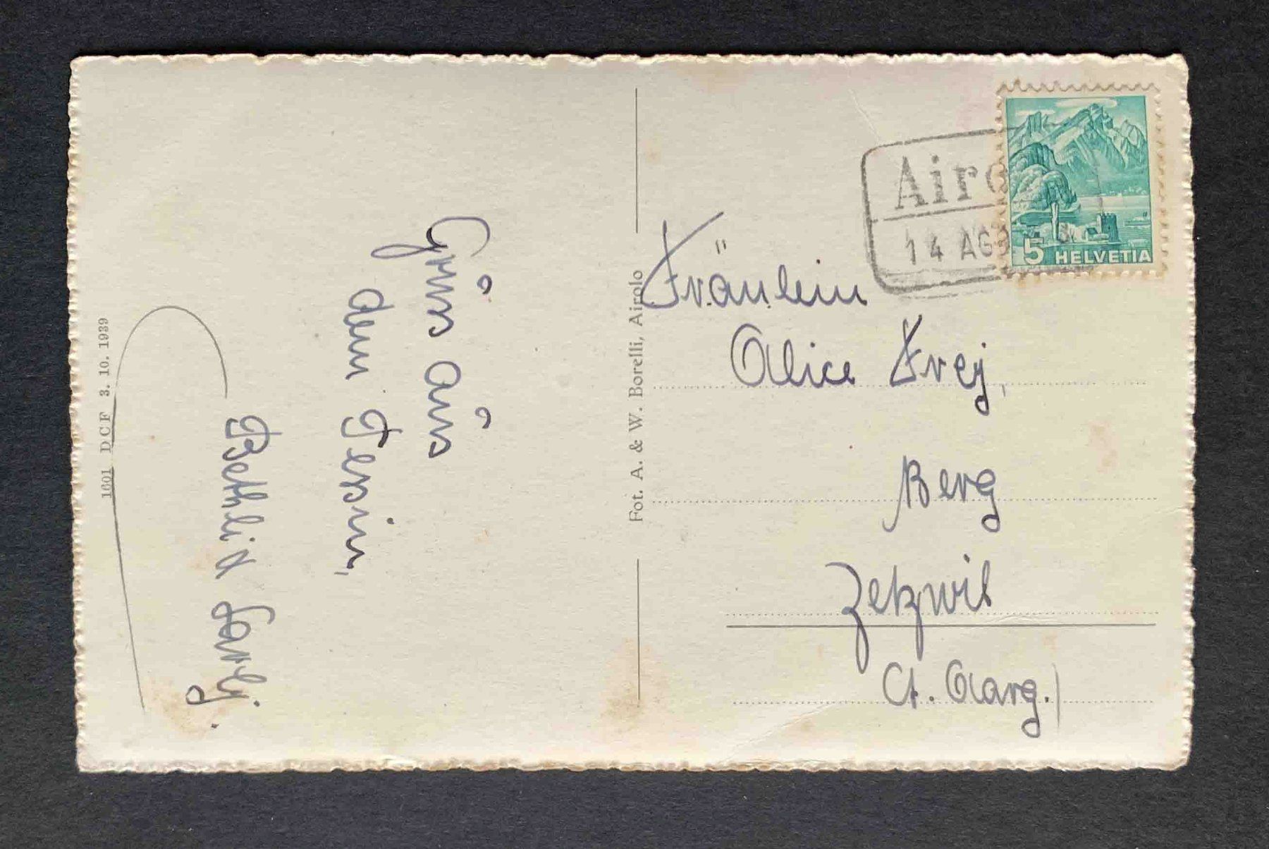 Cartoline postali: AK Piora Lago Ritom gelaufen – Usato da Goldau venduto da artelier1 1