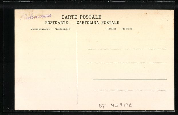 Cartoline postali: AK St. Moritz, Restaurant Hahnensee – Usato da Berlin venduto da bartko-reher 1