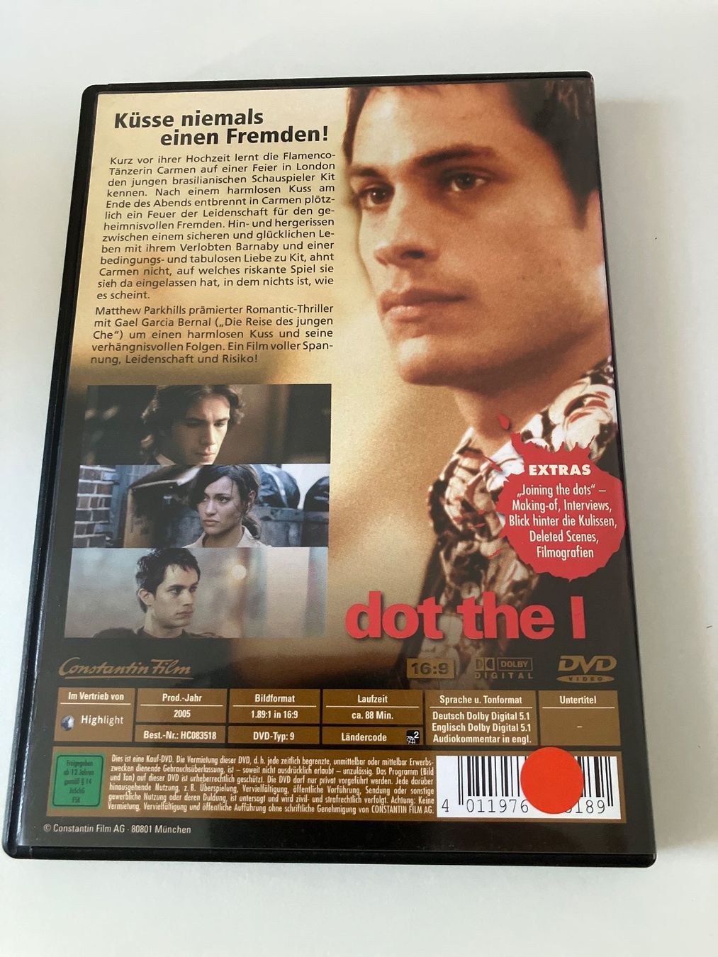 Tutti i DVDs: Dot the I (2003) DVD - Verbeke, Bernal – Usato da Arbon venduto da HelFer01 1