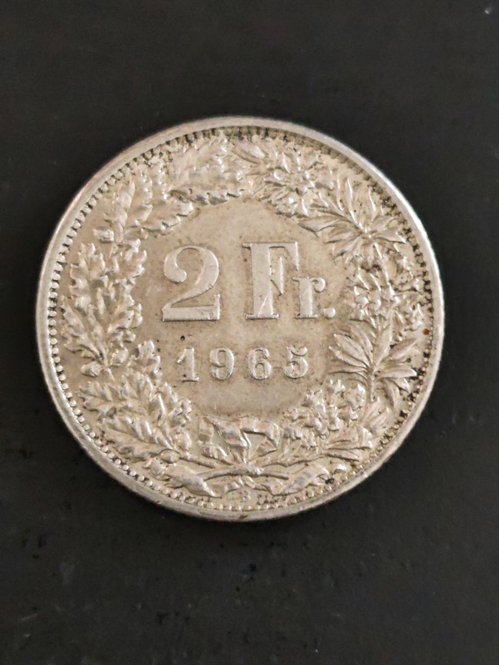 Alle Münzen: Schweizer Münze 2 Franken 1965 – Gebraucht aus Schiers von Pet70