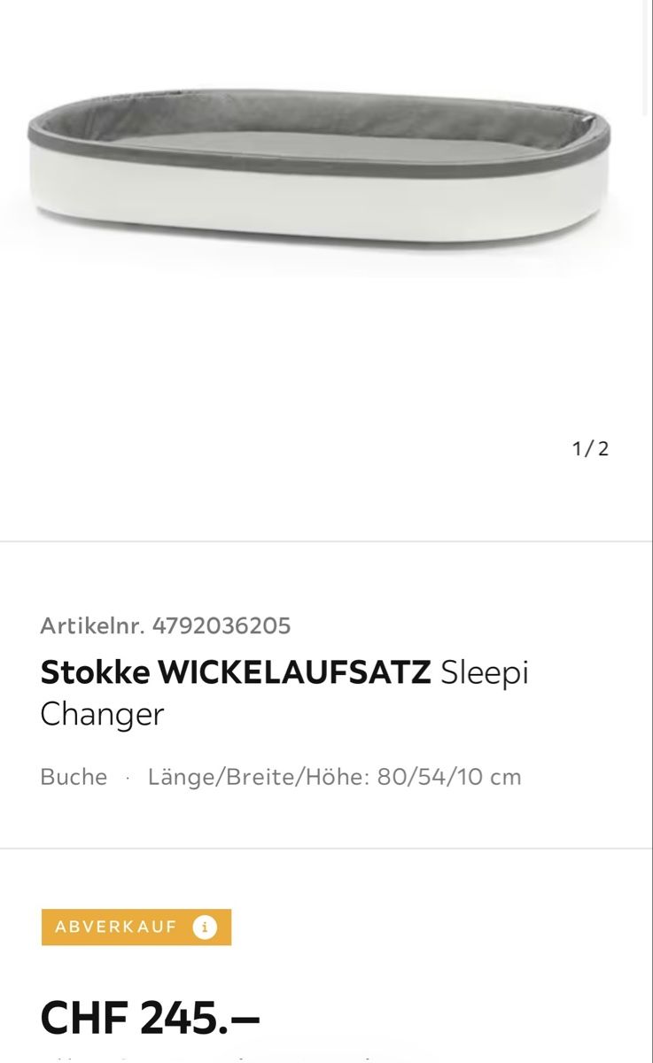 Stokke Fasciatoi & Accessori: Stokke Wickelaufsatz – Nuovo (secondo la descrizione) da Aarburg venduto da kis_m7jd