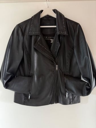Perfecto IKKS taille L cuir noir
