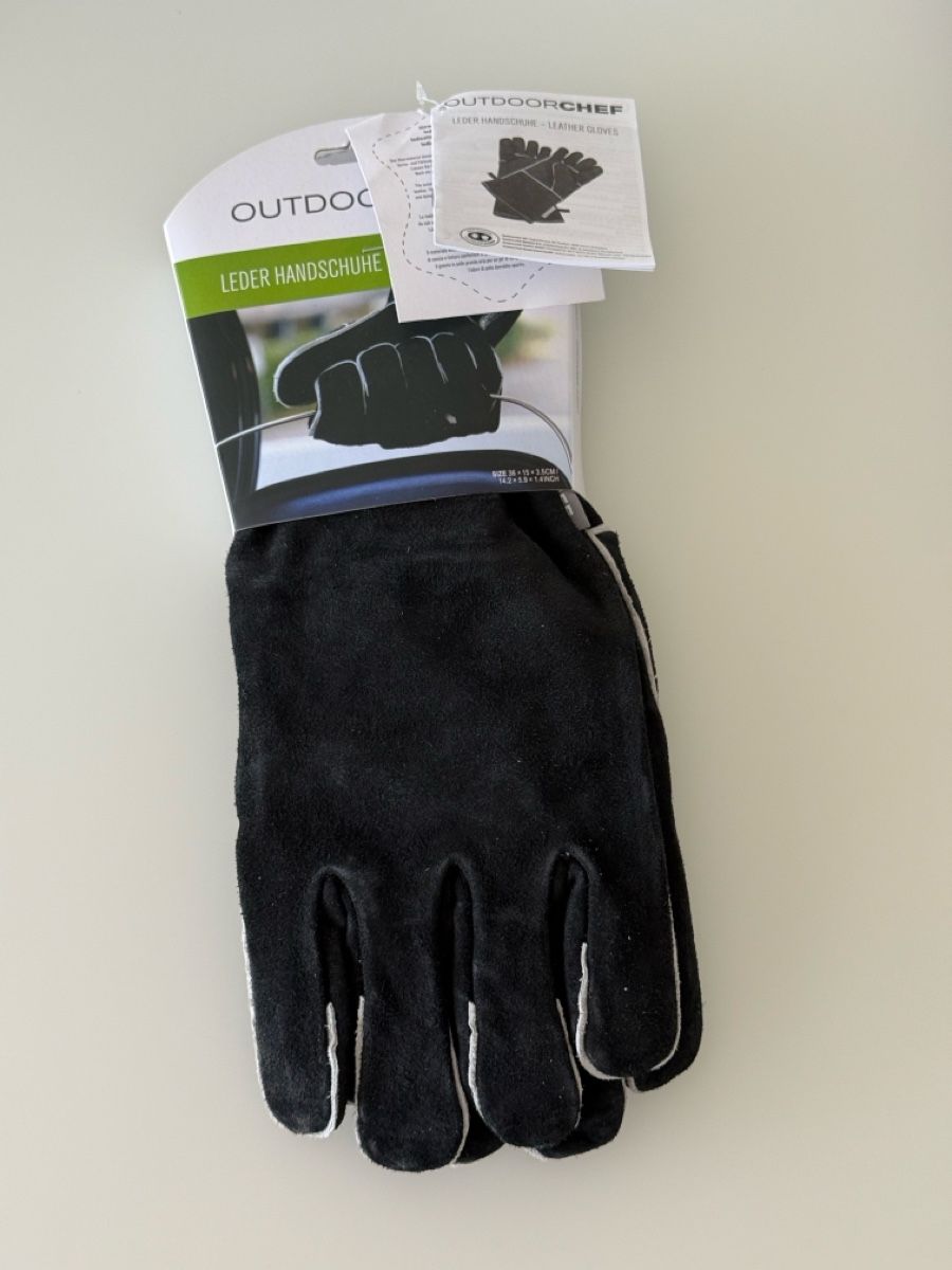 Guanti & manicotti: Outdoorchef Leather Gloves Black New – Nuovo e nell'imballaggio originale da Basel venduto da FrozenFire
