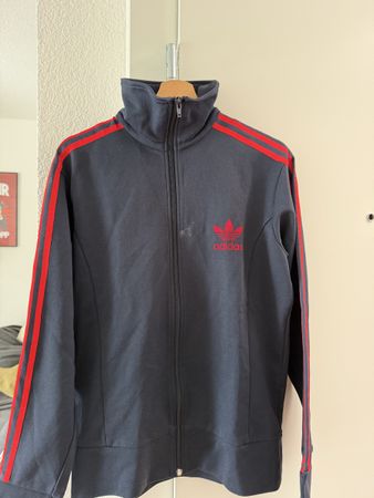 Adidas Vintage Trainingsjacke dunkelblau Grösse M/L