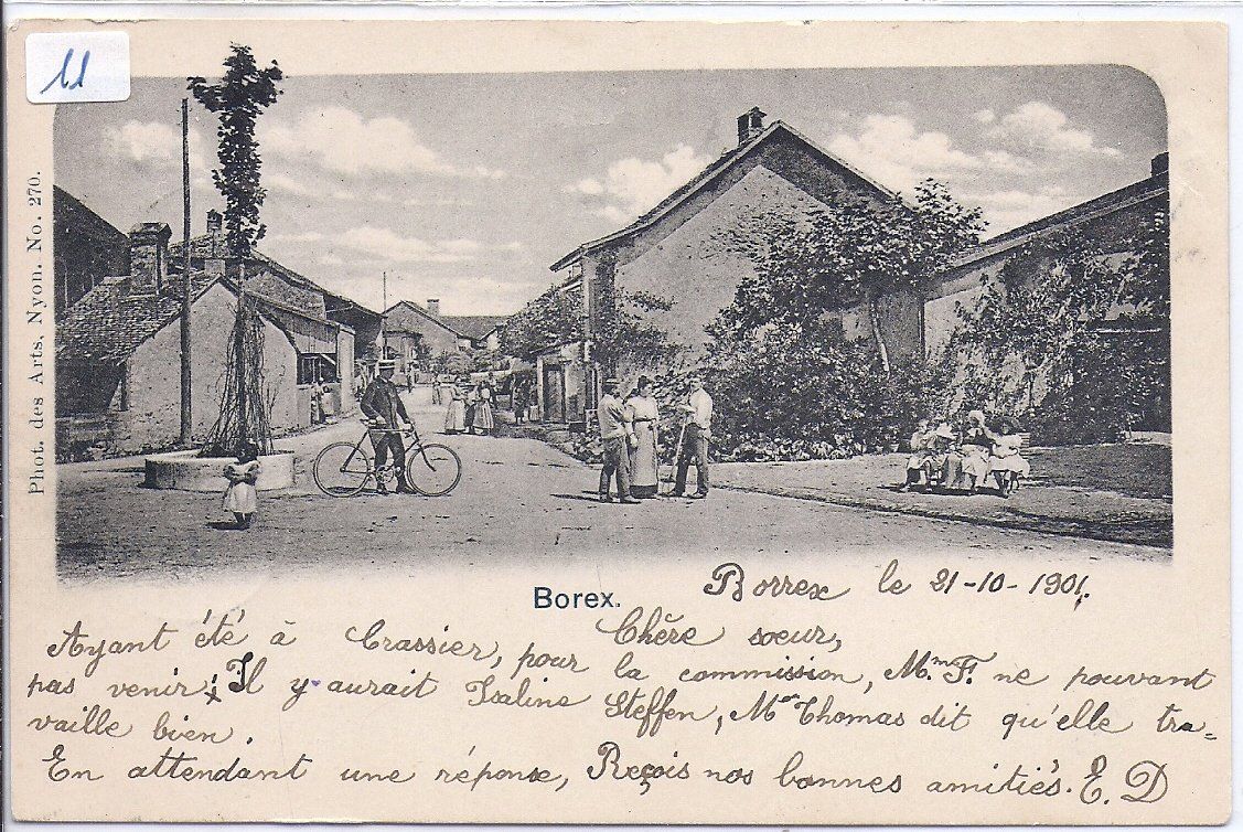 Cartes postales: BOREX, le centre du village – D'occasion à Les Verrières par Scampi0