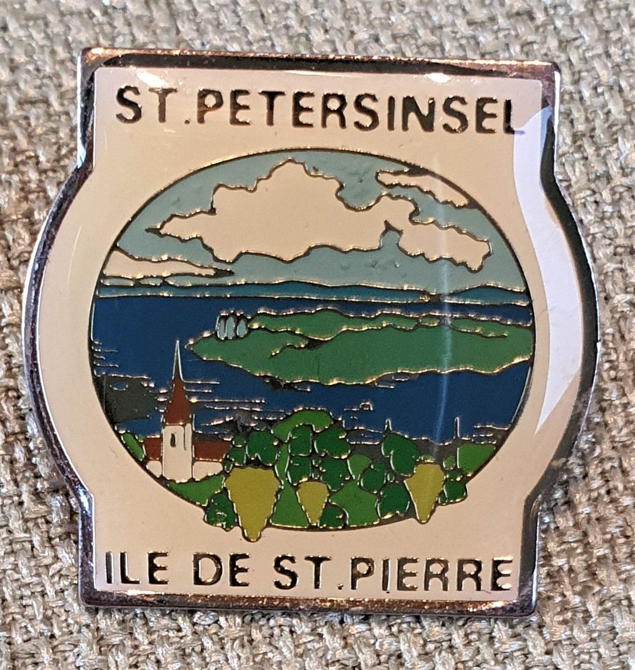 Placchette & Badge: A186 - Pin  St. Petersinsel / St. Pierre – Usato da Reinach BL venduto da Boston-Verkauf