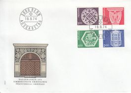 1974 Architektur  FDC