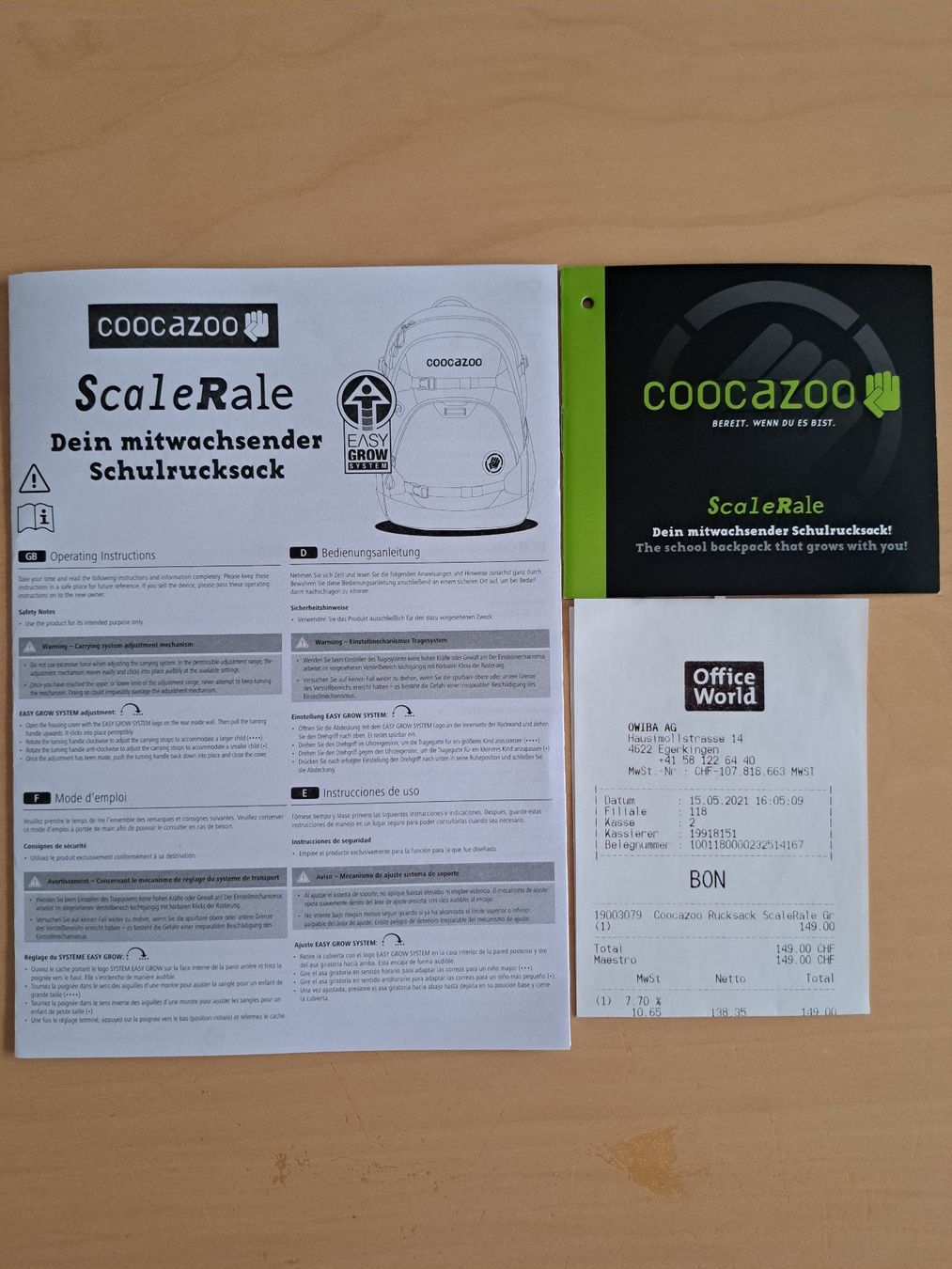 Coocazoo Kindertaschen: Schulrucksack Coocazoo ScaleRale Grey Rocks – Gebraucht aus Pfaffnau von hjp01 9