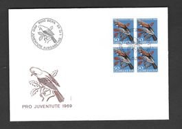 Pro Juventute Viererblock 1969