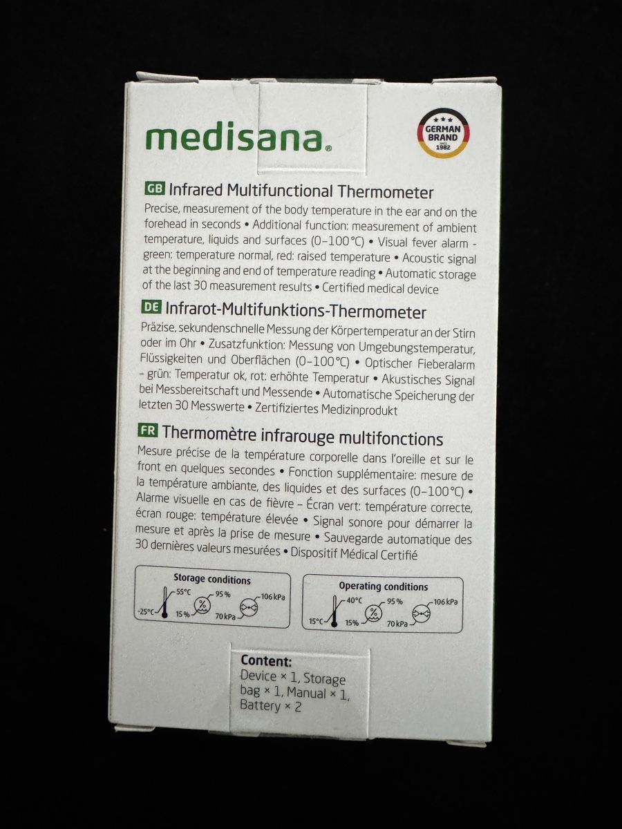 Medisana Altro per la casa: Medisana - Infrarot Multifunctional Thermometer - OVP – Nuovo e nell'imballaggio originale da Wetzikon ZH venduto da thayreen 1