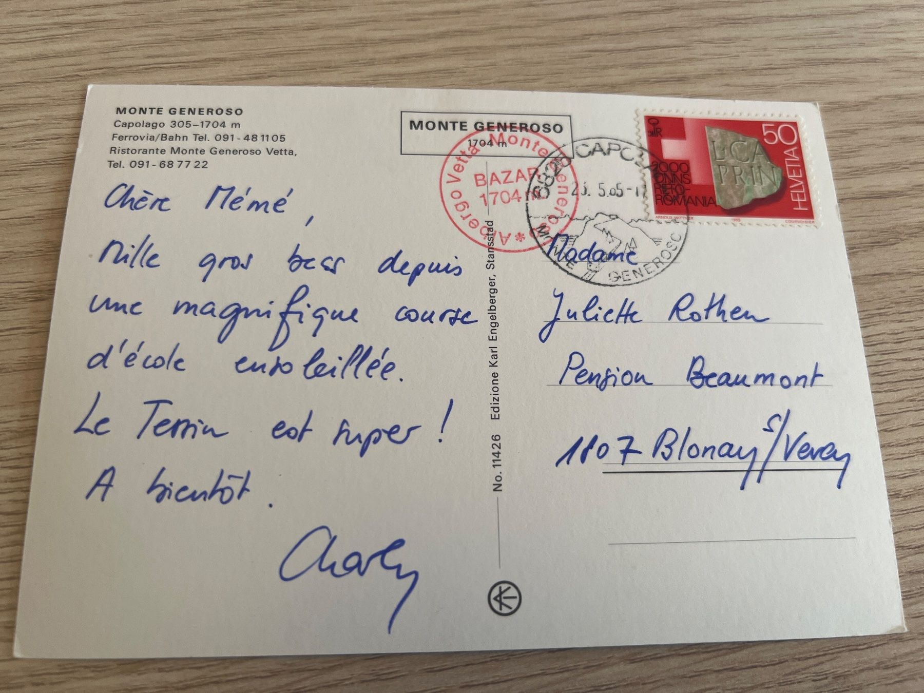 Cartoline postali: Monte Generoso Mendrisio Ticino – Usato da Prosito venduto da Danielehh 1