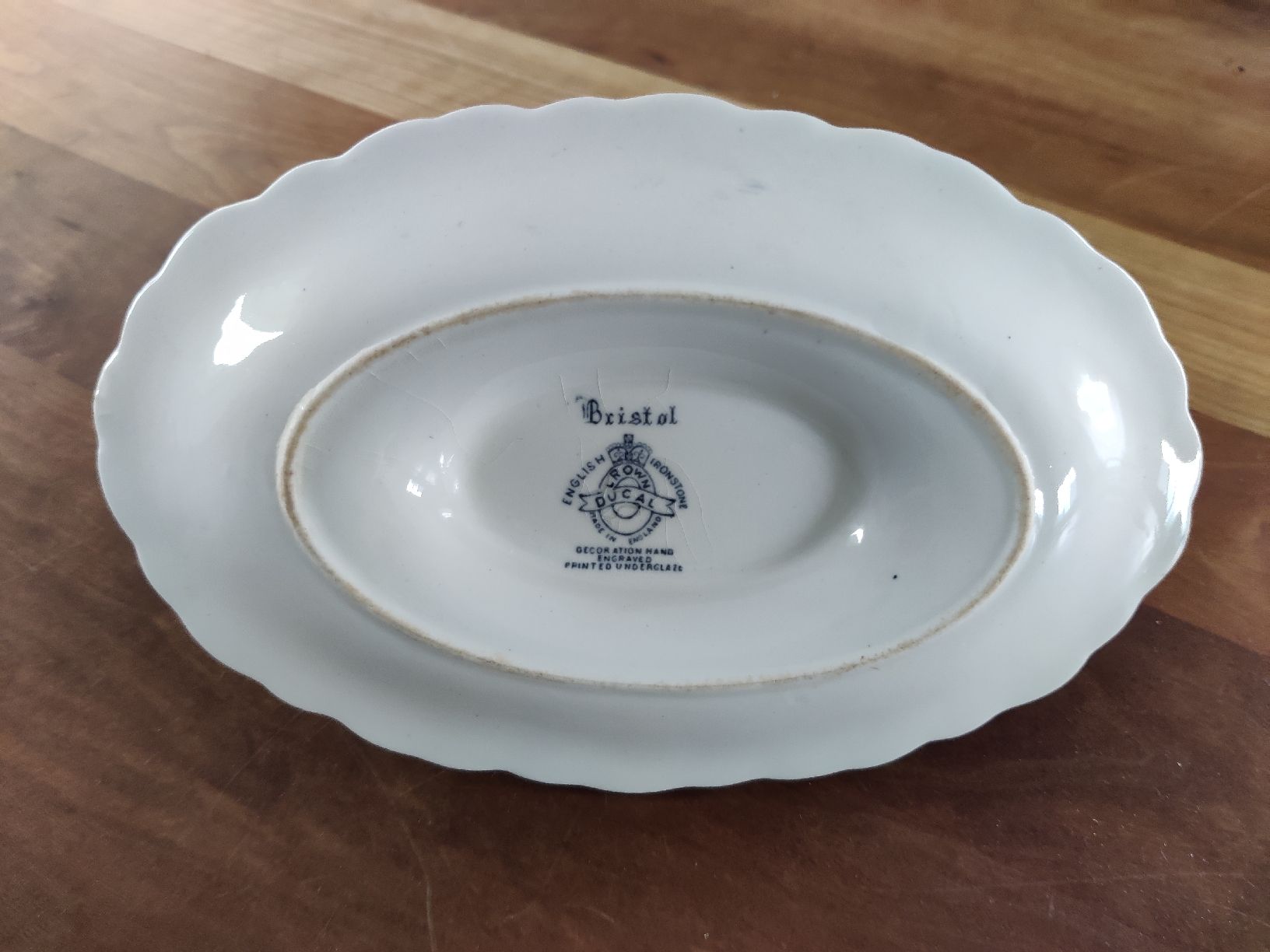 Ciotole: Crown Ducal Bristol Blue Sauciere mit angehefteter Unter – Usato da Honau venduto da cla_gcs6 1
