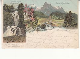 Berner Oberland 1898 mit Stabstempel Thun