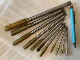 11 Gewindebohrer extralang M4 - M18, Neu von ESO Swiss