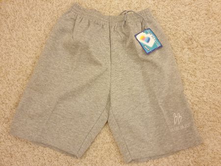 Short gris, S, neuf, coton 40%, gris