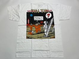 Vintage 90s T-Shirt Tintin Double Print New Under Blister L