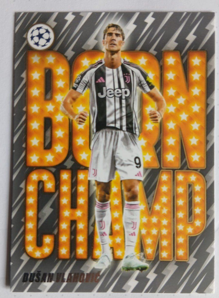 Topps Carte collezionabili: Toops UEFA Dusan Vlahovic (Born Champ Insert - Card) – Nuovo (secondo la descrizione) da Obergösgen venduto da tss_g2bj