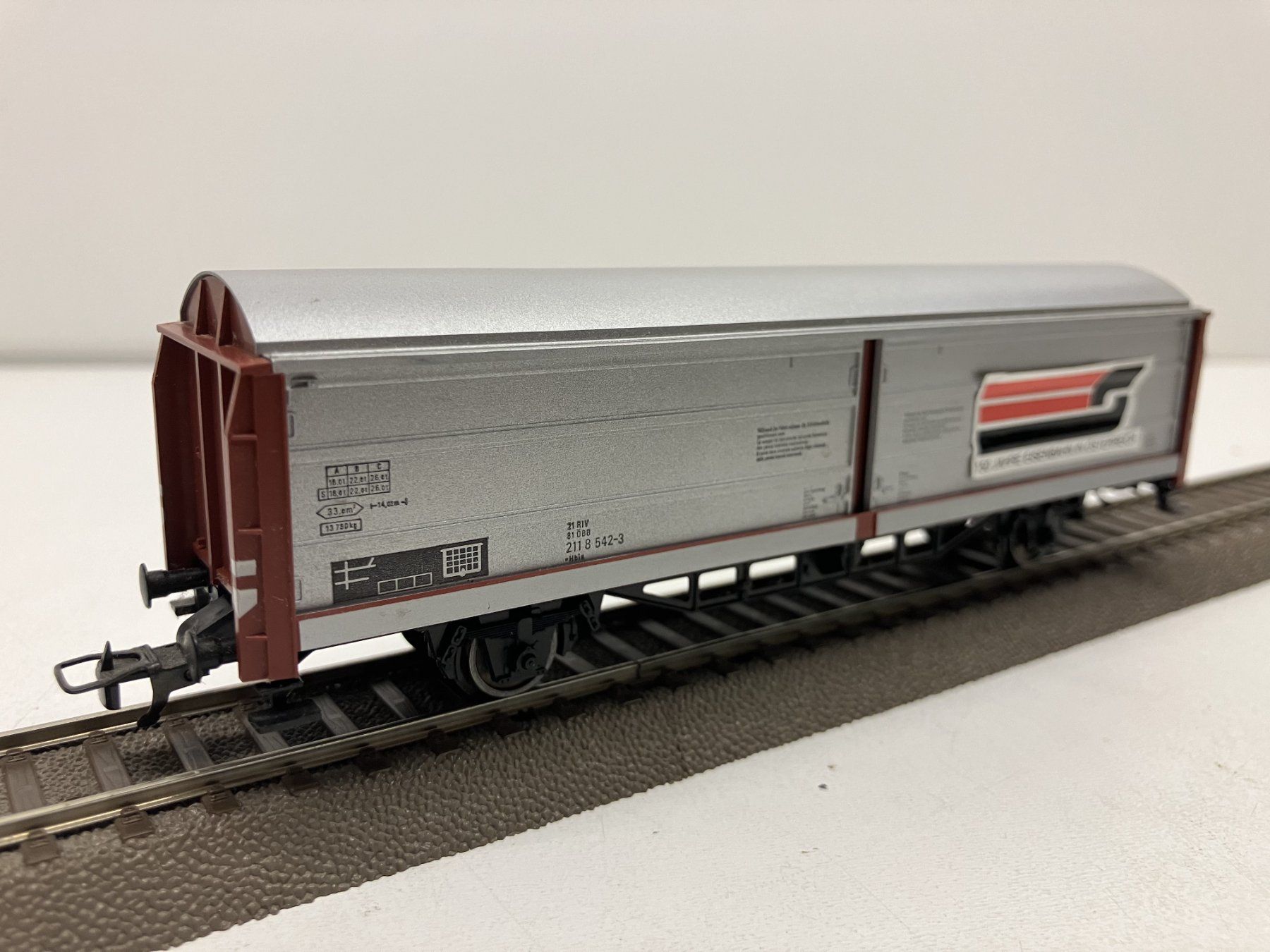 Fleischmann Modellini di ferrovie: Fleischmann 5740= Schiebewandwagen ÖBB 50 Jahre Eisenbahn – Usato da Thun venduto da retoolinoo 4