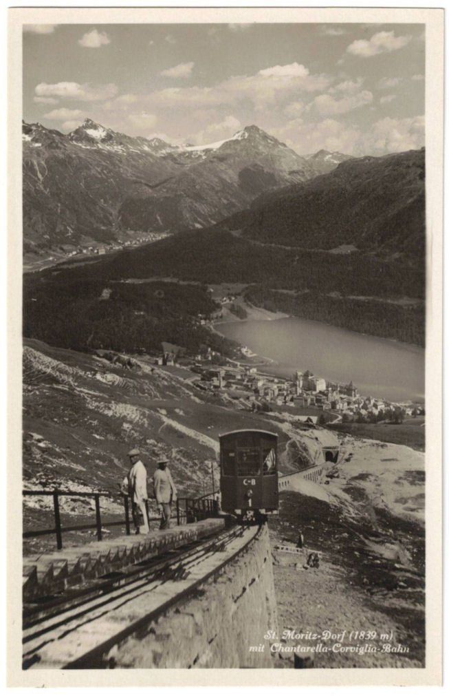 Cartes postales: St. Moritz - Standseilbahn Corviglia – D'occasion à Binningen par Mountainrider