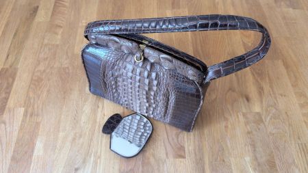 Echt-Leder Kroko-Tasche im Auftrag zu verkaufen!