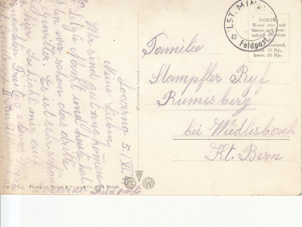 Cartes postales: Muralto 1941 – D'occasion à Bürglen TG par StampGraf 1