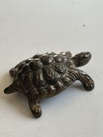 Figur Schildkröte Metall Deko antik Vintage(S28)
