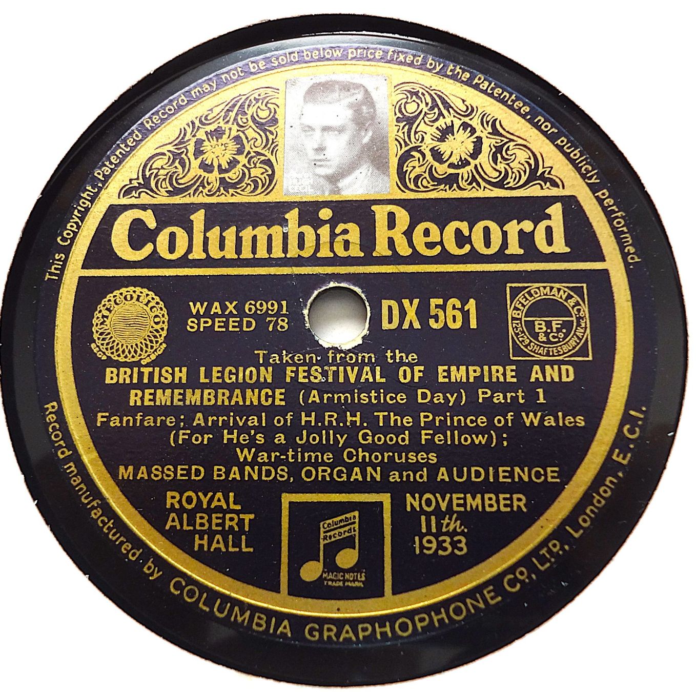 Dischi in vinile: Historisch interessante Englische 30cm Schellackplatte – Usato da Hemishofen venduto da Phonomandy