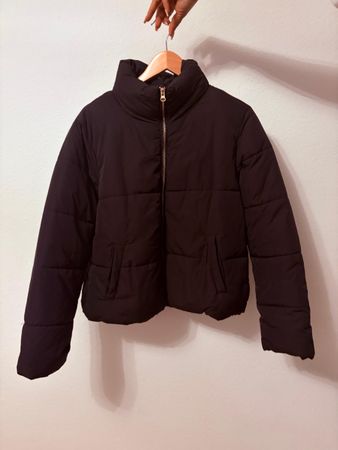 Schwarze Pufferjacke | Gr L