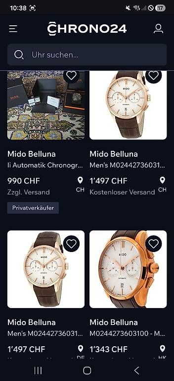 Mido Orologi: Mido Belluna II Chronograph – Usato da Bern venduto da watchcomp. 1