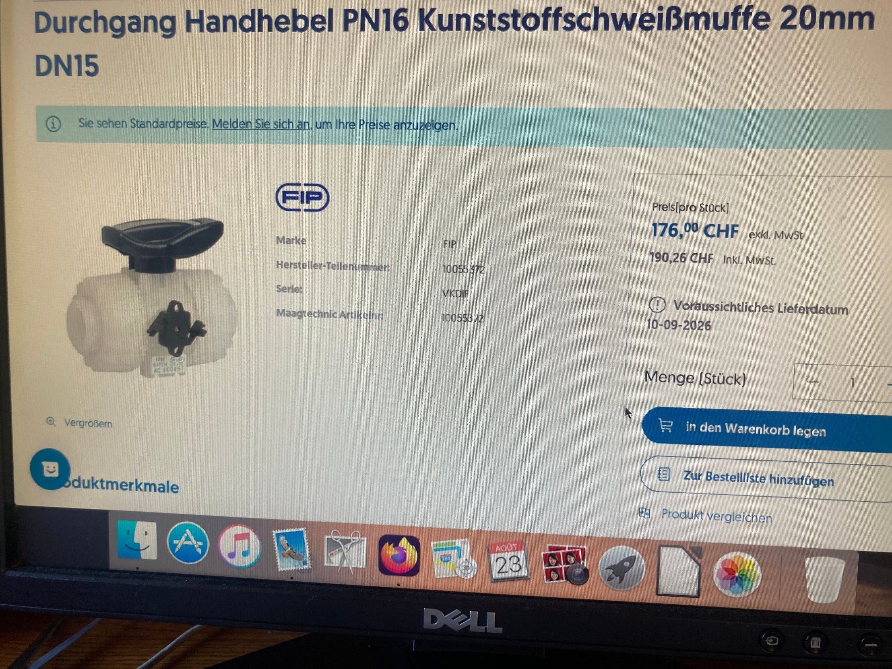 Armaturen: Vanne d'arrêt DN  20mm – Neu und originalverpackt aus Bourrignon von filledemai 4