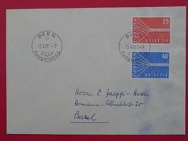 1957, EUROPA-Ersttagsbrief Nr.332+333, Kat: 110.-+ tadellos!