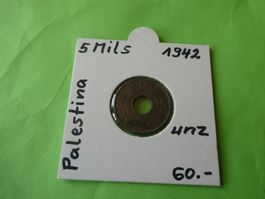 Palästina 1942, 5 Mils    unz