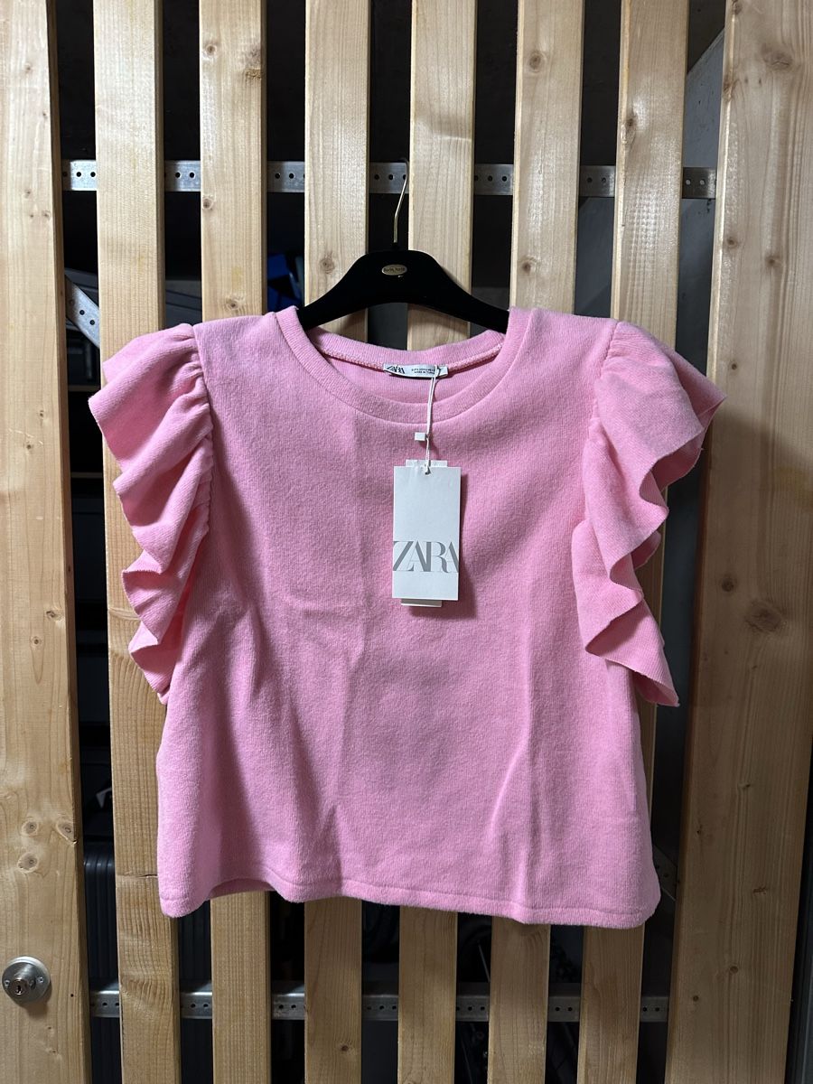 Zara Tops: Rüschentop, ZARA, Gr.L – Gebraucht aus Uster von staernli4