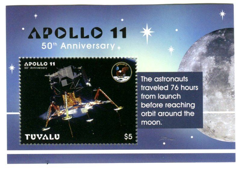 Tous les timbres: Block "Apollo 11". Tuvalu – Neuf avec emballage d'origine à Basel par Butsch5
