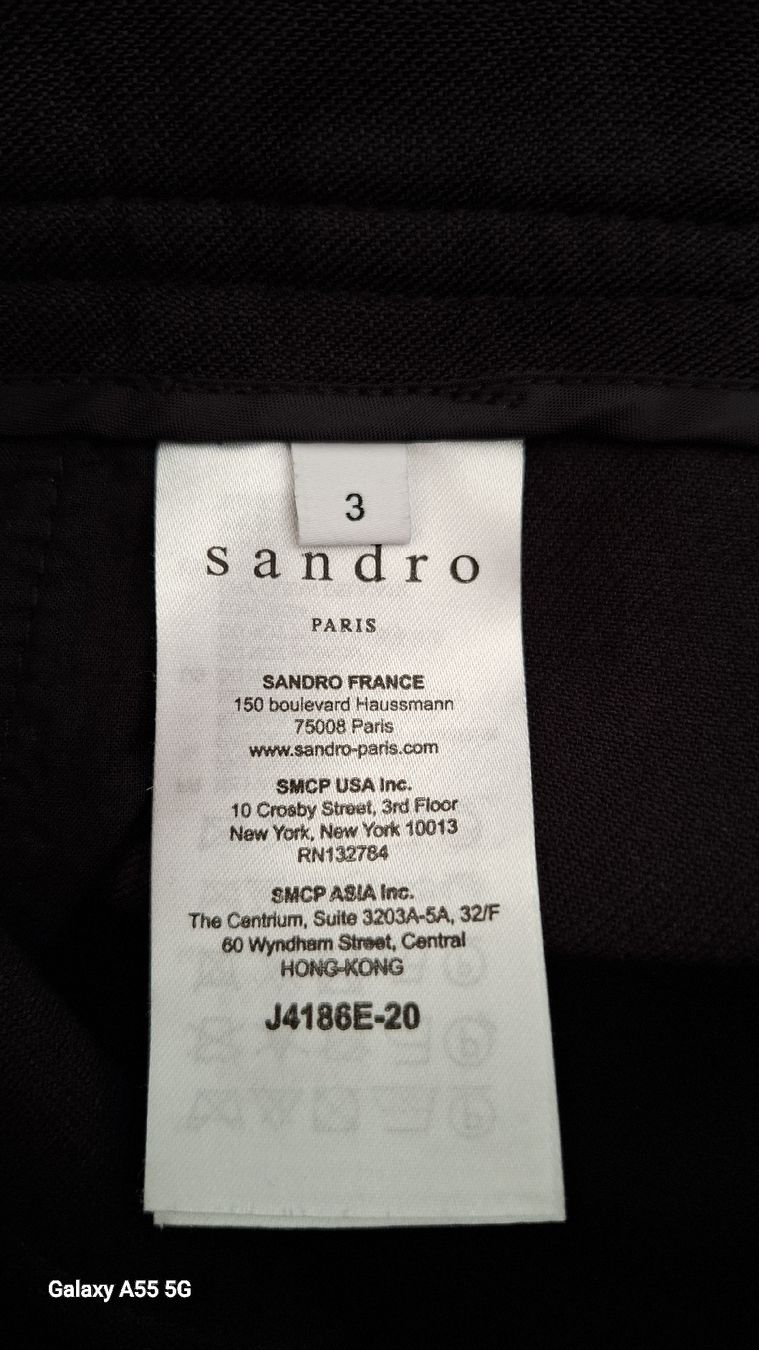 Sandro Gonne: Jupe noire Sandro Paris, taille 36, chic et stylée – Usato da Payerne venduto da wardi11 5