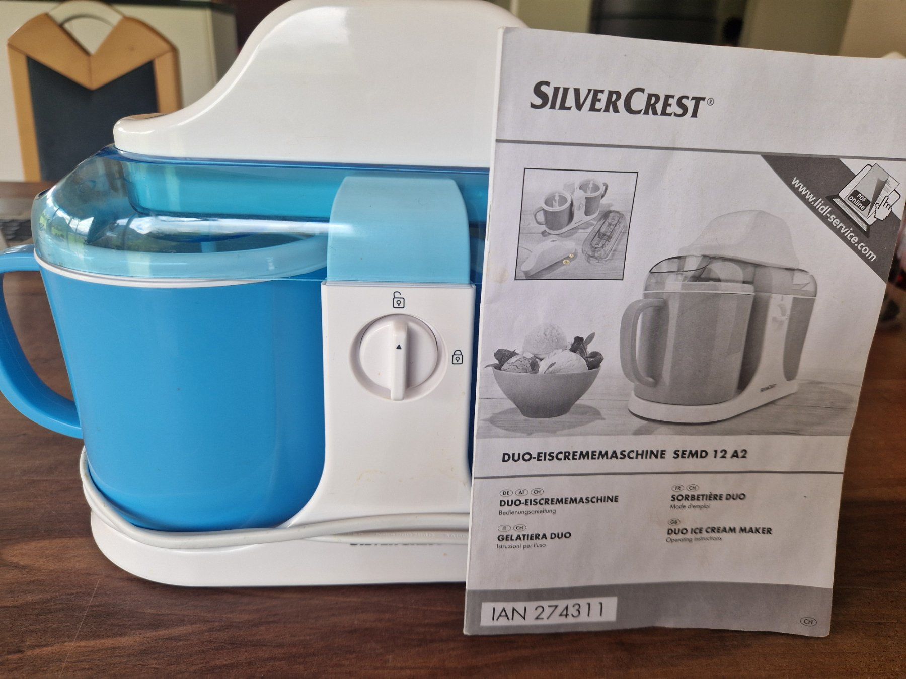 SilverCrest Appareils de cuisine: Glacemaschine / Eiscrememaschine – D'occasion à Giswil par movo08 1