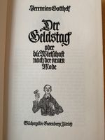Gotthelfs "Geldstag" - Ein Klassiker in alter Schrift