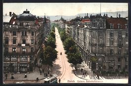 Zürich, Terminus-Hotel und Wiener Caf