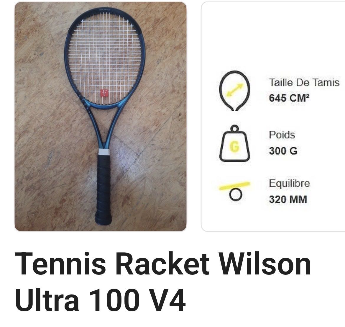 Schläger: Wilson Ultra V4 – Gebraucht aus Buchs AG von Cflyingfish 1