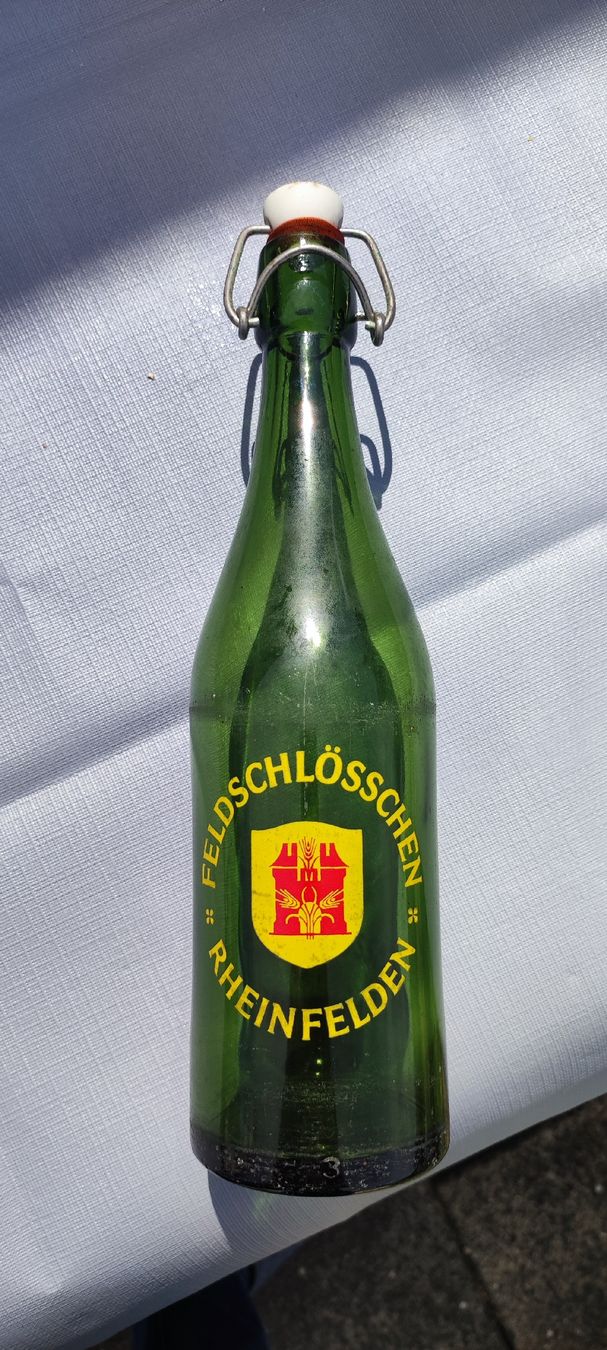 Feldschlösschen Bicchieri, Caraffe & Bottiglie: Feldschlösschen Flasche 1960 – Usato da Diessenhofen venduto da Oatman66