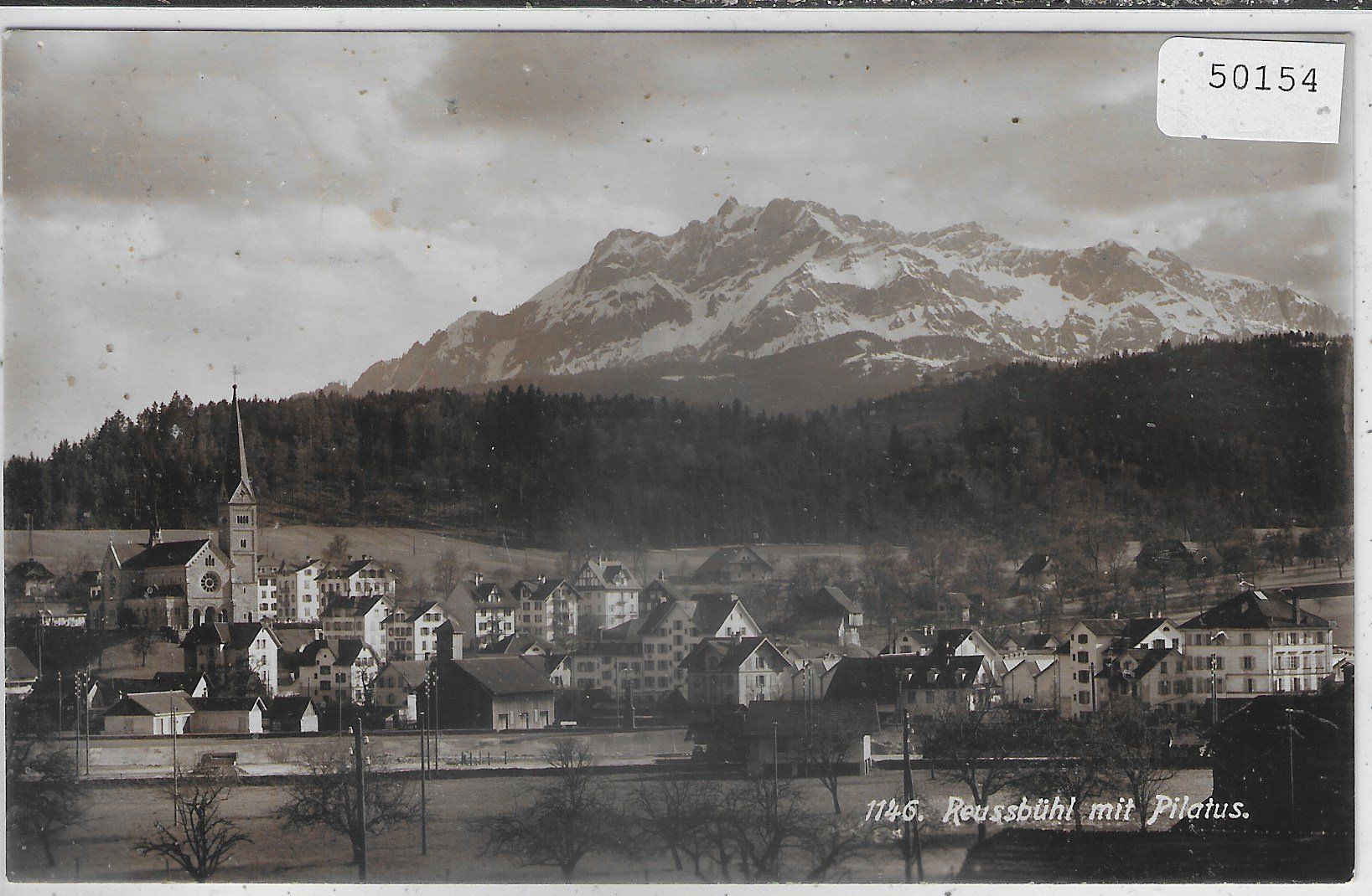 Cartoline postali: Reussbühl mit Pilatus – Usato da Ettingen venduto da Kartenplanet