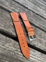 Lederuhrenarmband 20mm handgemacht