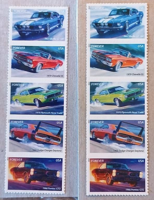 Alle Briefmarken: Muscle Cars Briefmarken – Gebraucht aus Stüsslingen von Sandsalz
