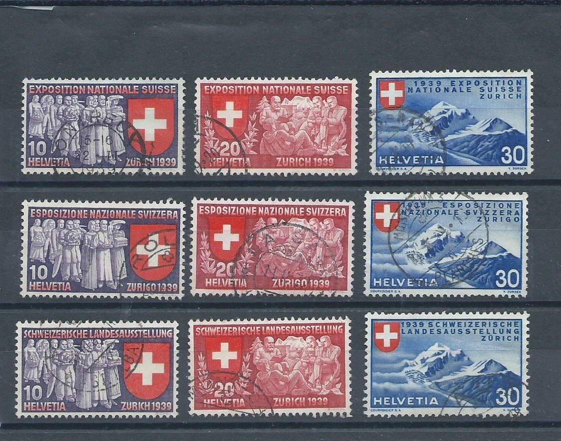 Alle Briefmarken: SUISSE 1939 Exposition Nationale Suisse – Gebraucht aus Bussigny von jacky1953