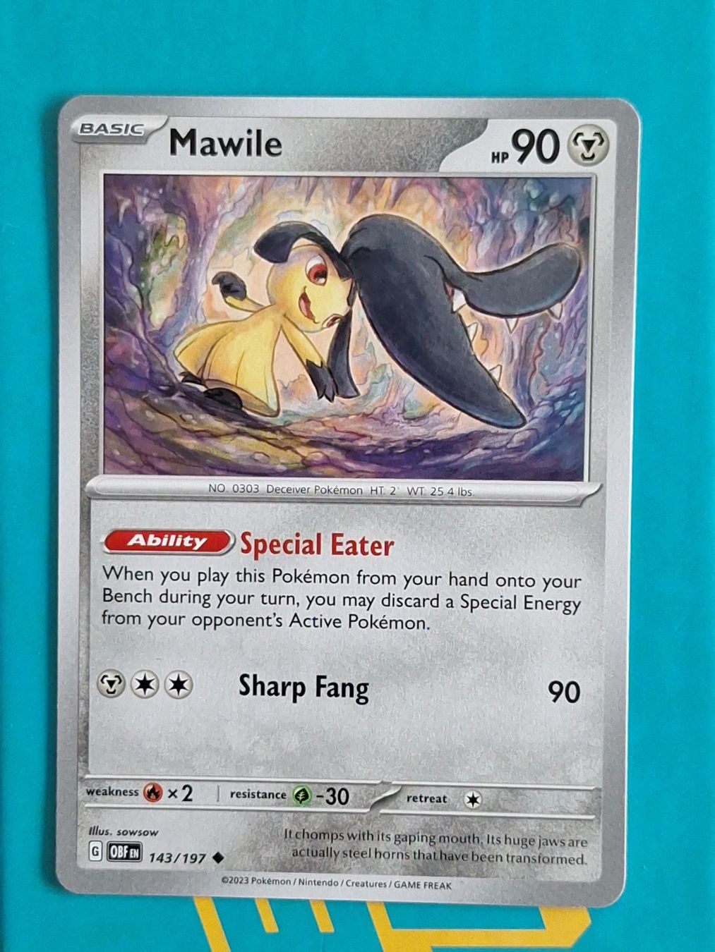 Pokémon Carte collezionabili: Mawile - Pokemon Obsidian Flames – Usato da Altstätten SG venduto da GGsGameshop