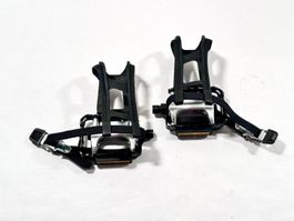 VINTAGE Pedalen Pedals inkl. Haken + Riemen